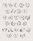 Mono Organic - Monogram Wine Box - Font Styles