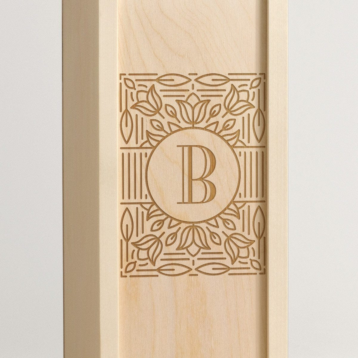 Mono Ornate - Monogram Wine Box - Detail Image