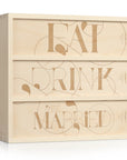 Eat, Drink, & Be Married Anniversary Wine Box
