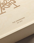 The Botanist - Keepsake Ceremony Wine Box - closeup