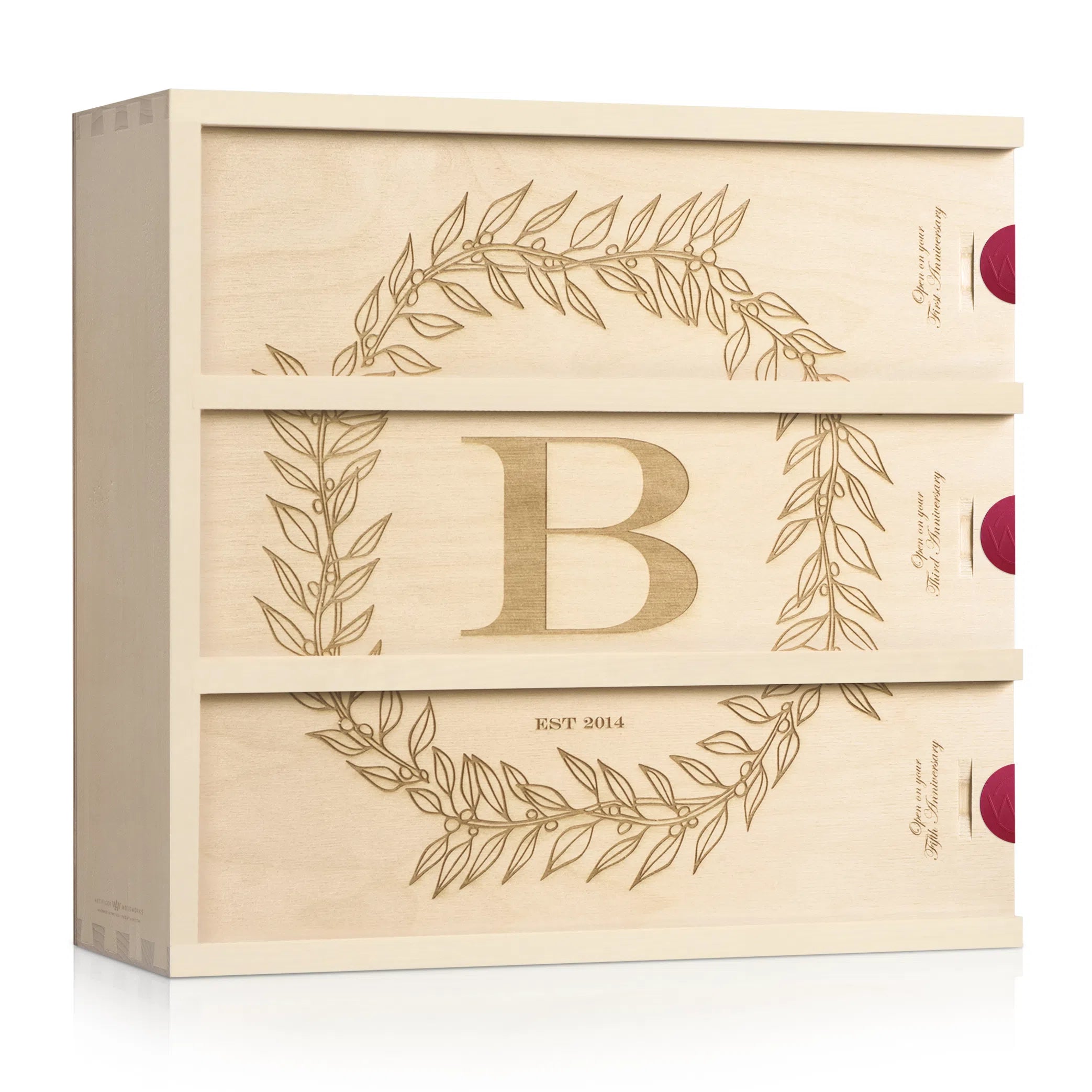 Monogram Cottage - Wedding Wine Box