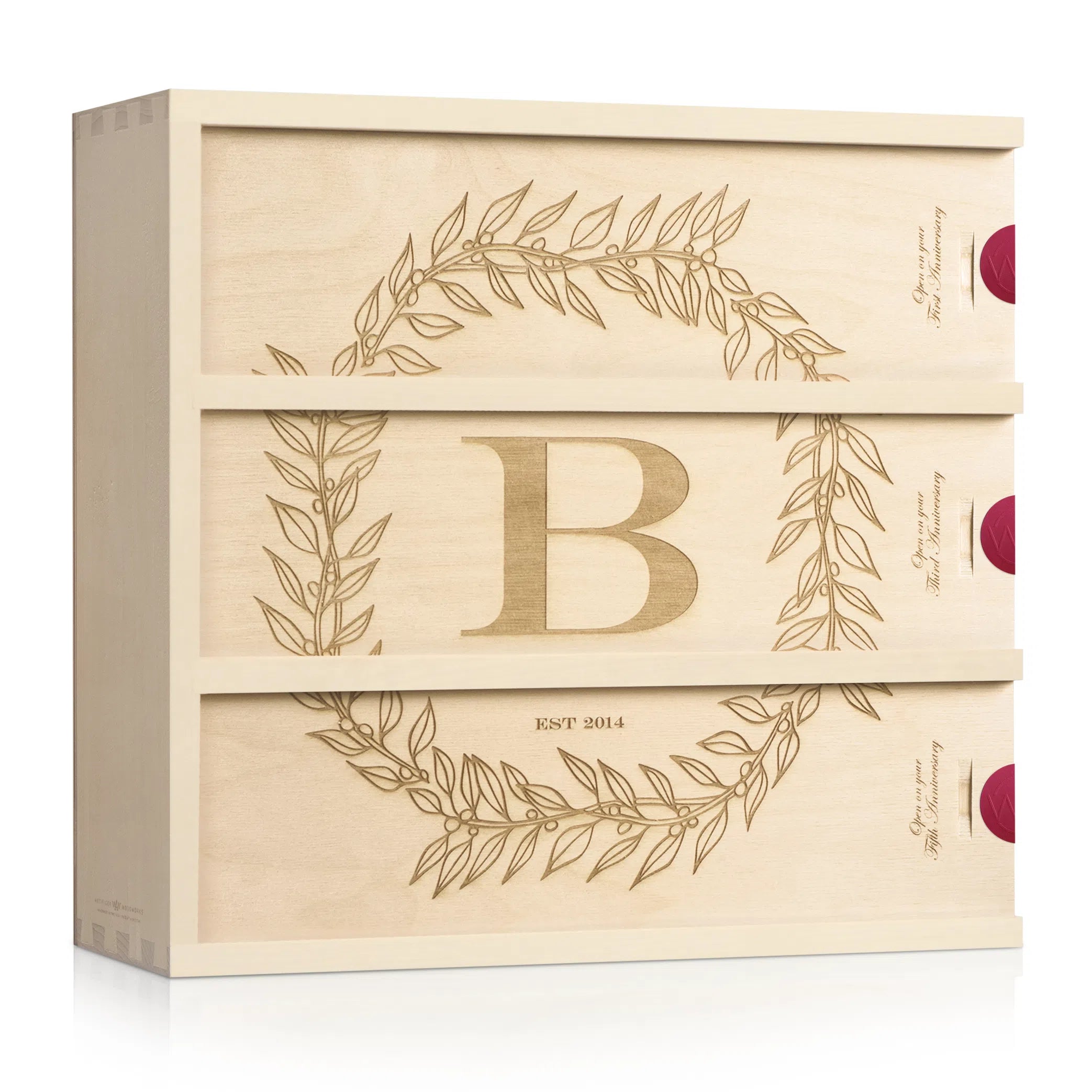 Monogram Cottage Anniversary Wine Box