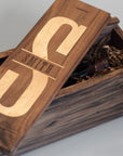 Walnut Uno - Inlaid Wine Box - Detail Image 1