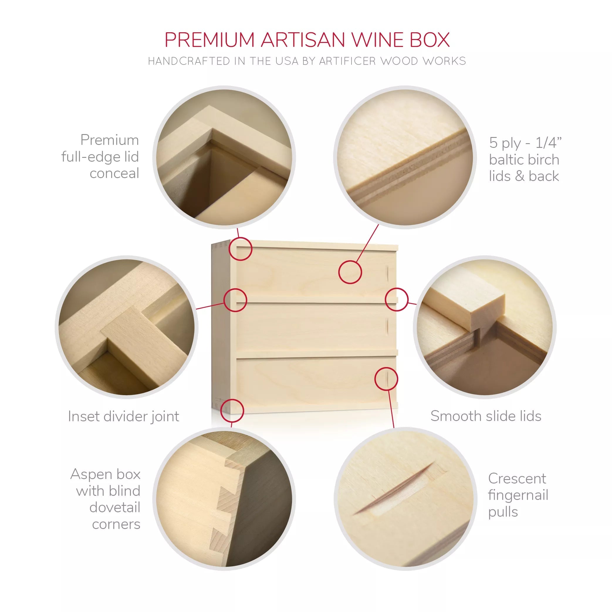 Simple Vintage - Anniversary Wine Box