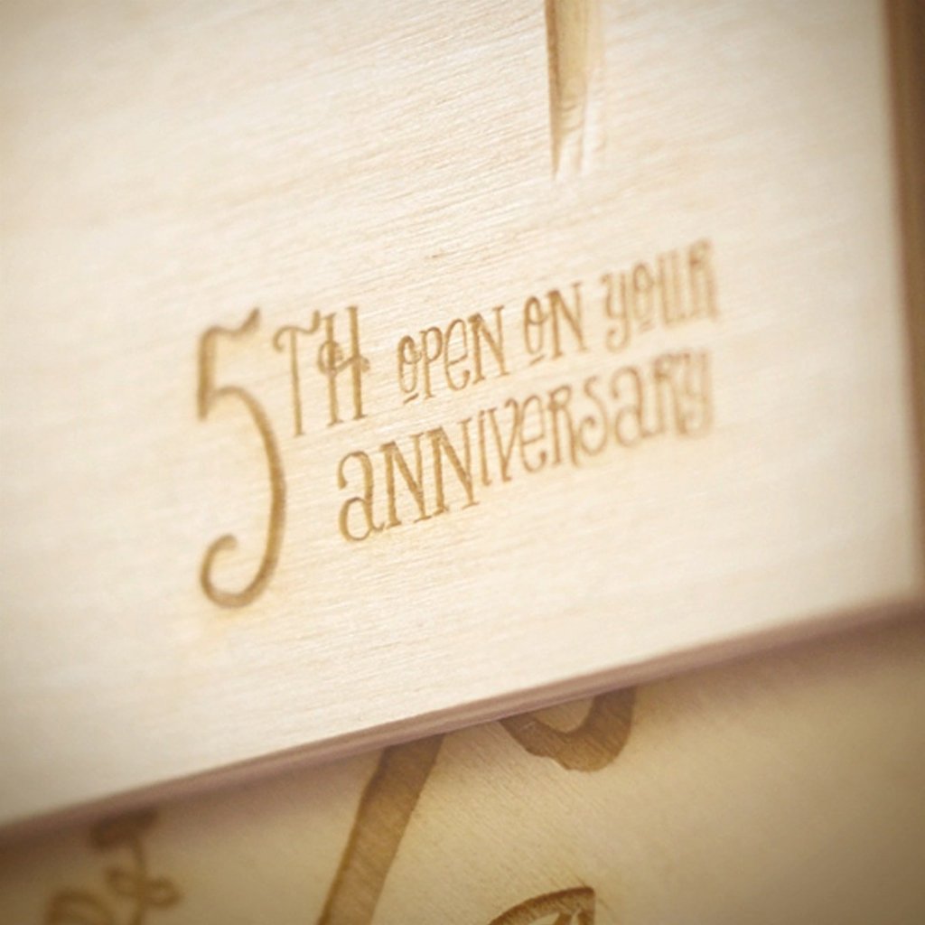 Live Laugh Love Anniversary Wine Box - Detail Image 3