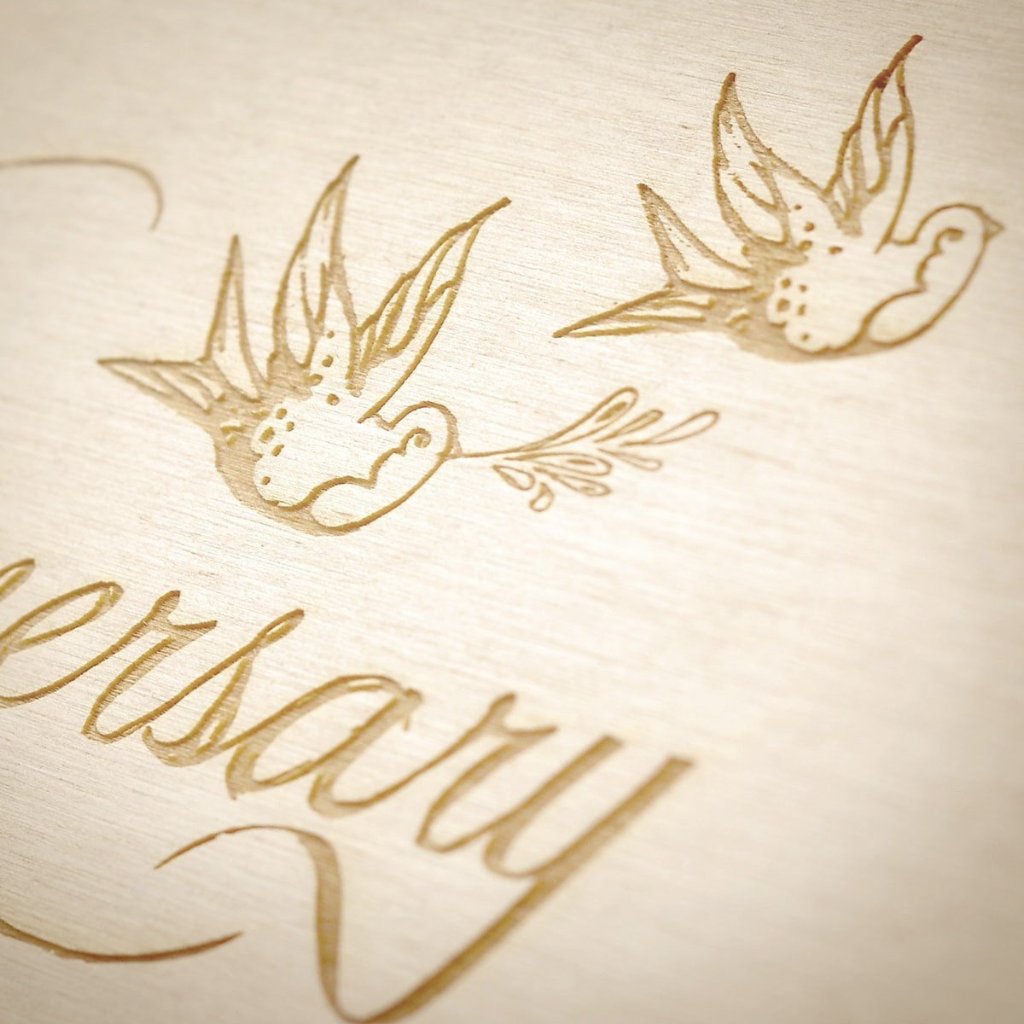 Love Birds Anniversary Wine Box - Detail Image 1